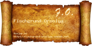 Fischgrund Orsolya névjegykártya