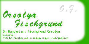 orsolya fischgrund business card